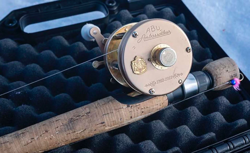 Ambassadeur 5500 CS "Champagne" on Tero Ronkaisen valinta pilkkikelaksi Finnmarkin rautujärville.